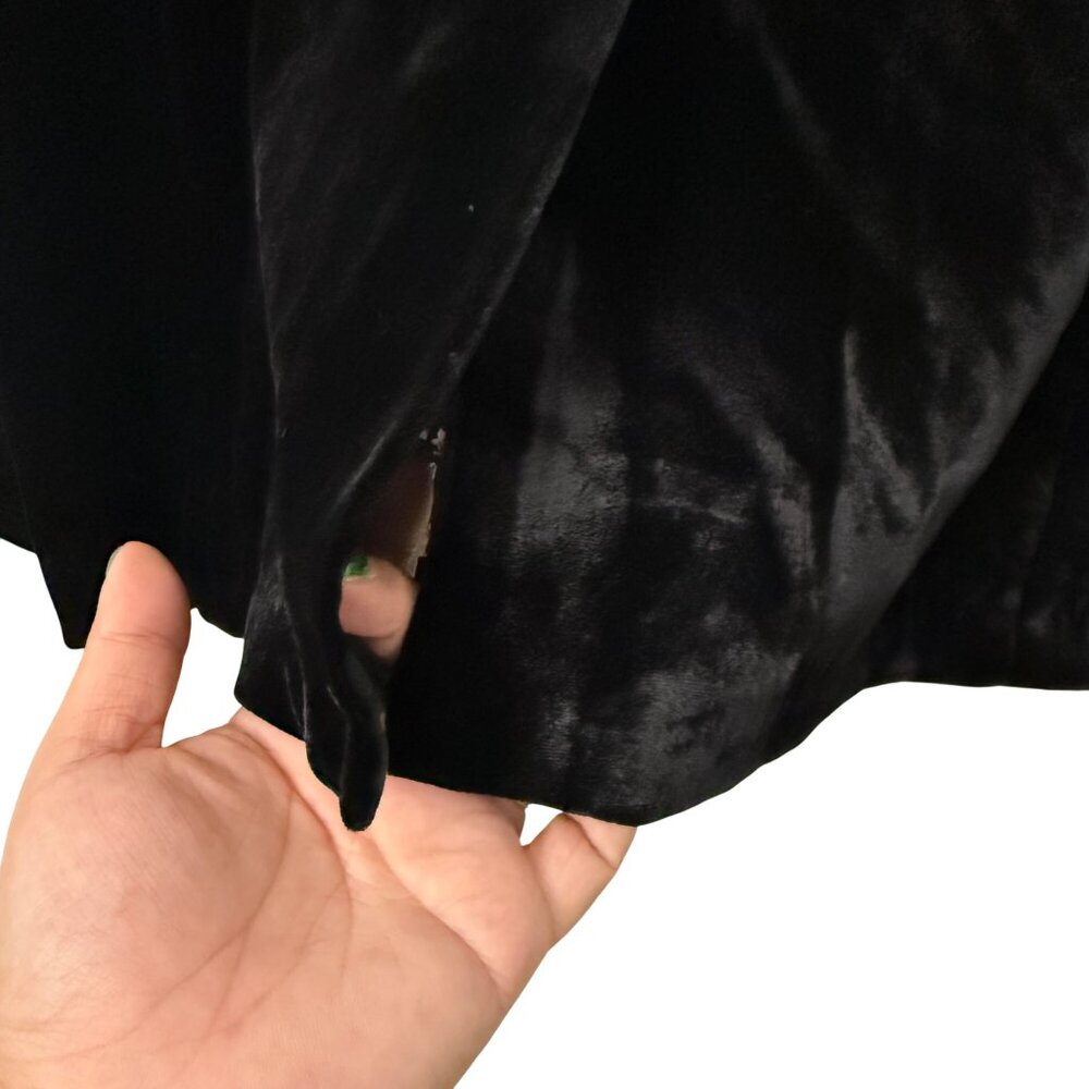 Sundance Black Monte Rosa Silk Blend Floral Lined Velvet Blazer Jacket Womens 6 - Picture 7 of 9